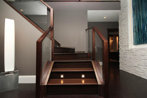 custom glass stair rails